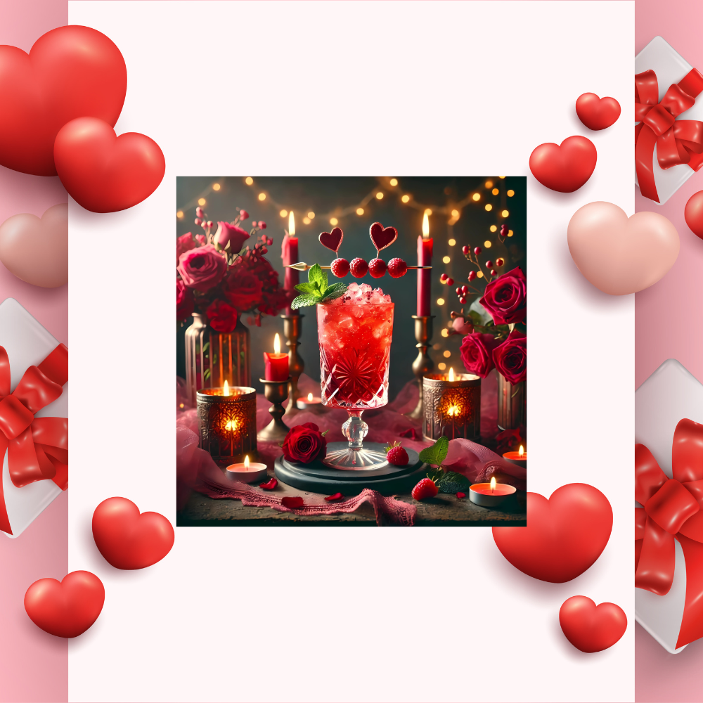 Valentine Cocktail Menu Photography Digital Download Restaurant Bar Menu Design Photo Social Media Marketing