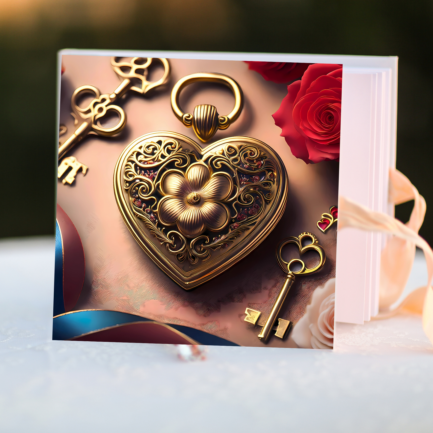 Heart Locket Rose Digital Design Valentine Marketing Social Media Business Romance Collection Pendant Art Download