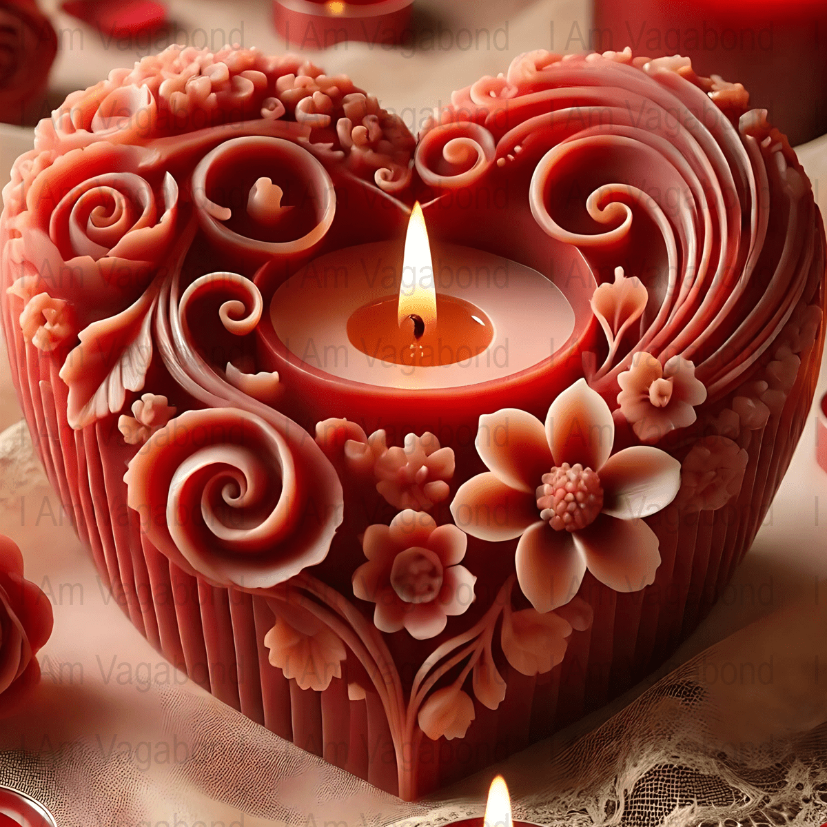 Blooming Garden Candle Art - Digital Download - Tanglenami