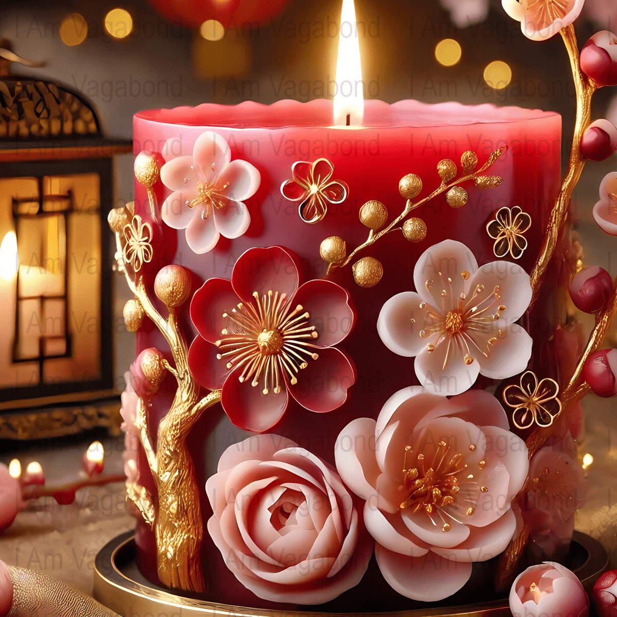 Blooming Garden Candle Art - Digital Download - Tanglenami