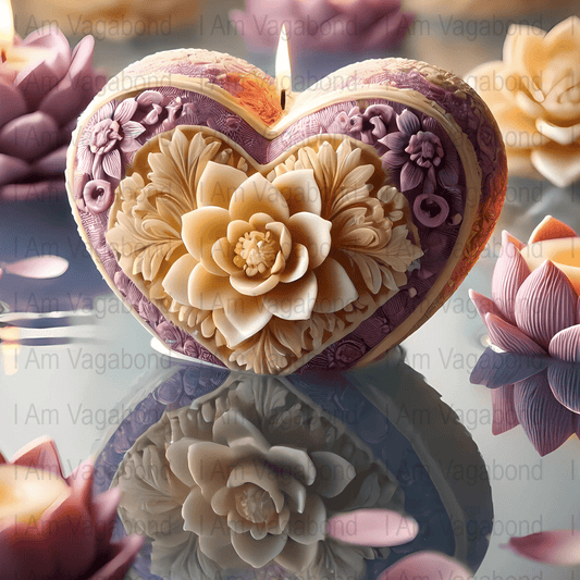 Blooming Garden Candle Art - Digital Download - Tanglenami