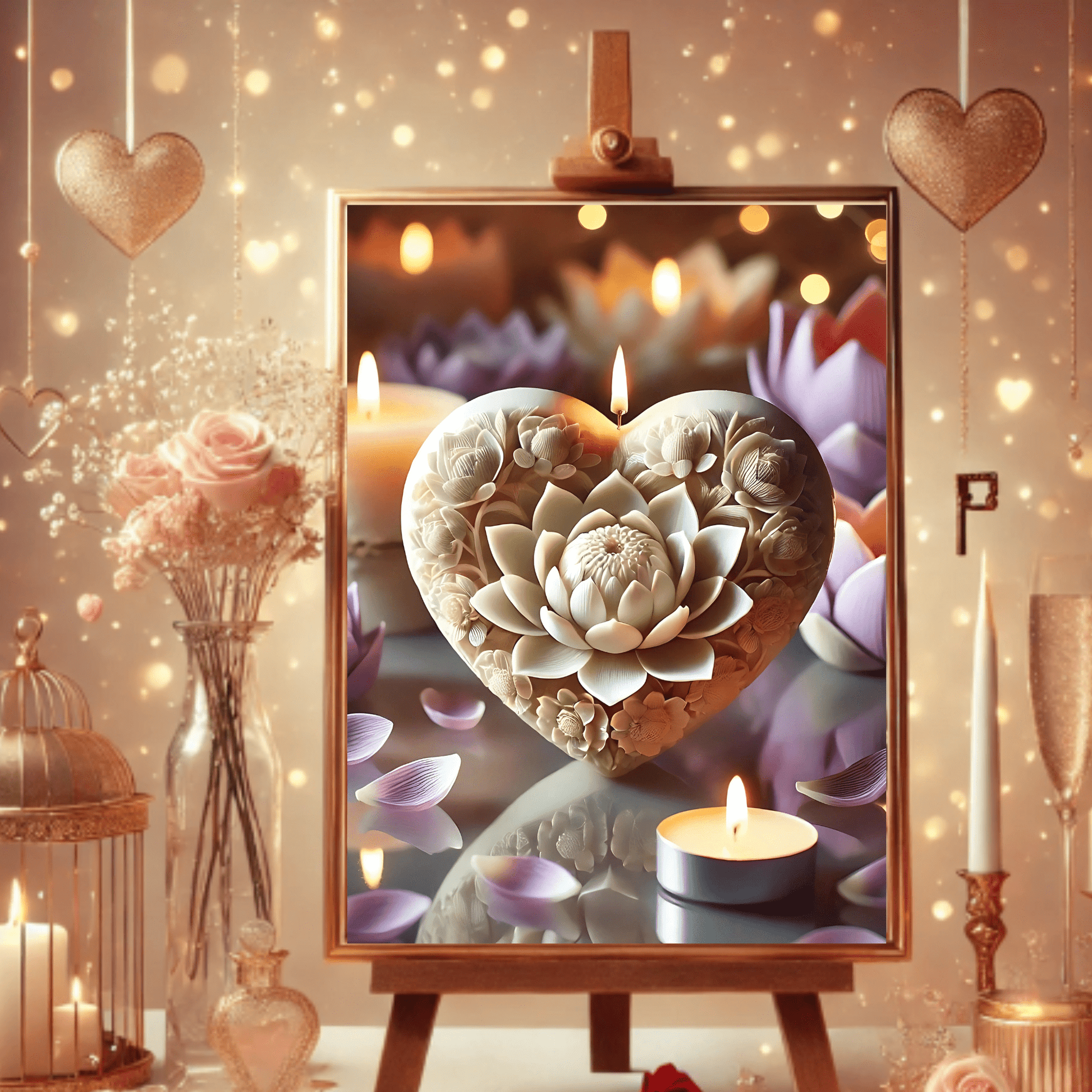 Blooming Garden Candle Art - Digital Download - Tanglenami