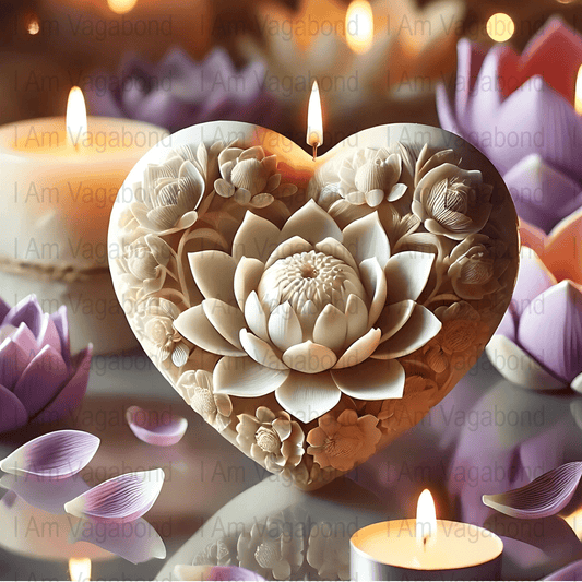 Blooming Garden Candle Art - Digital Download - Tanglenami