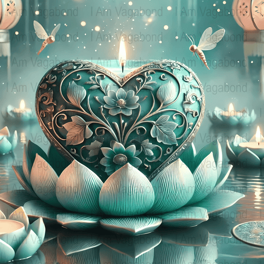 Blooming Garden Candle Art - Digital Download - Tanglenami