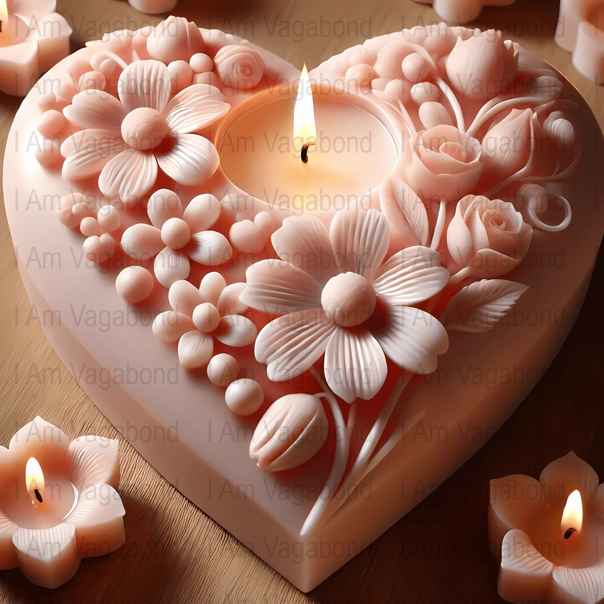 Blooming Garden Candle Art - Digital Download - Tanglenami